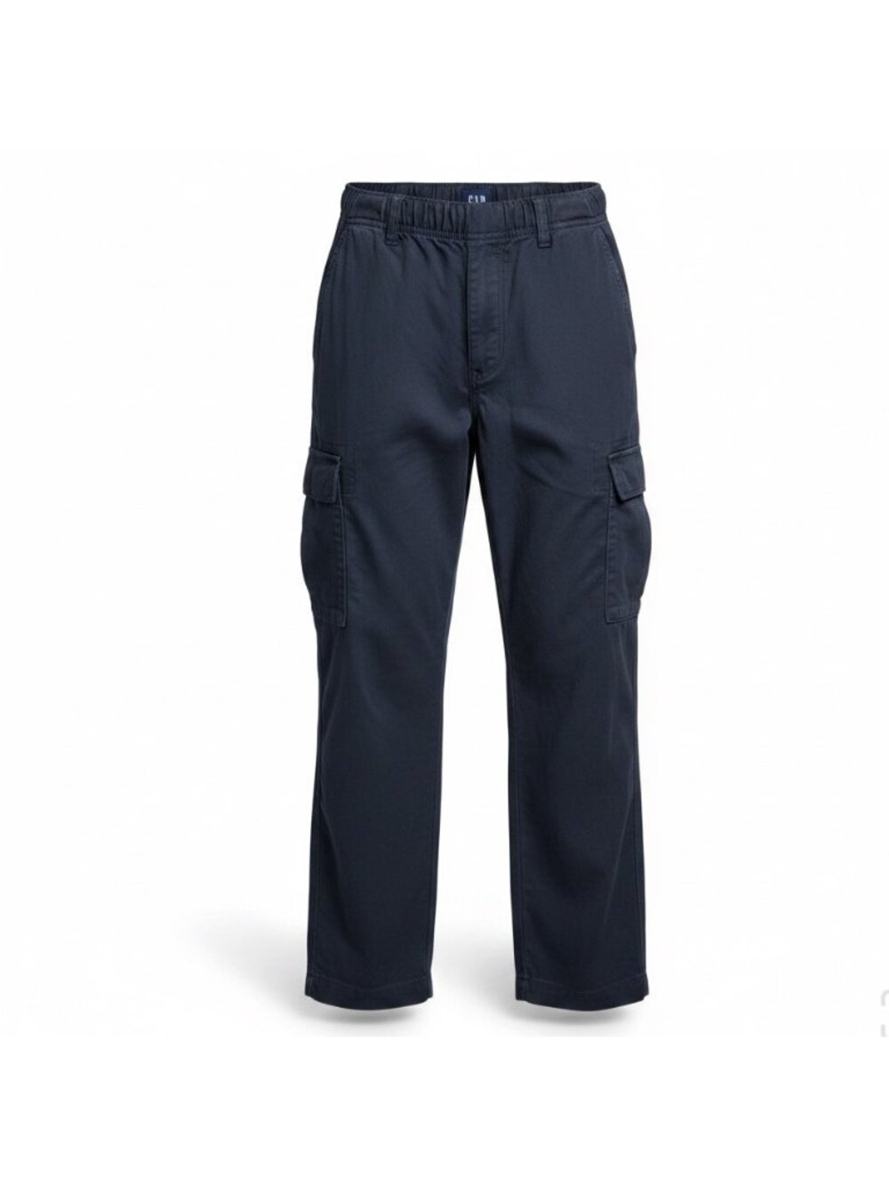 Gap Mens Black Mid-Rise Elastic Waist Durable  Cargo Pants Size M